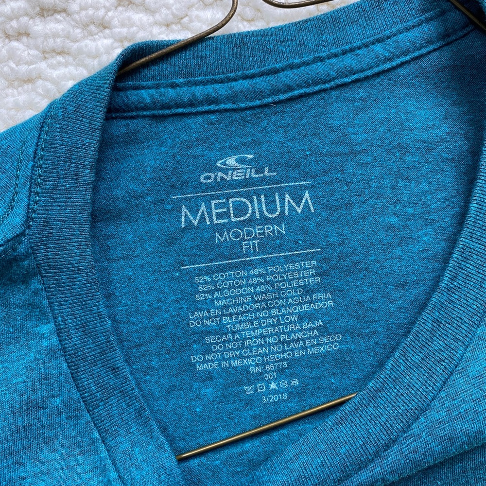 O’Neill Blue Tshirt Mens M - Picture 3 of 5